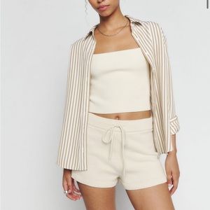 Reformation James Cotton Sweater Short